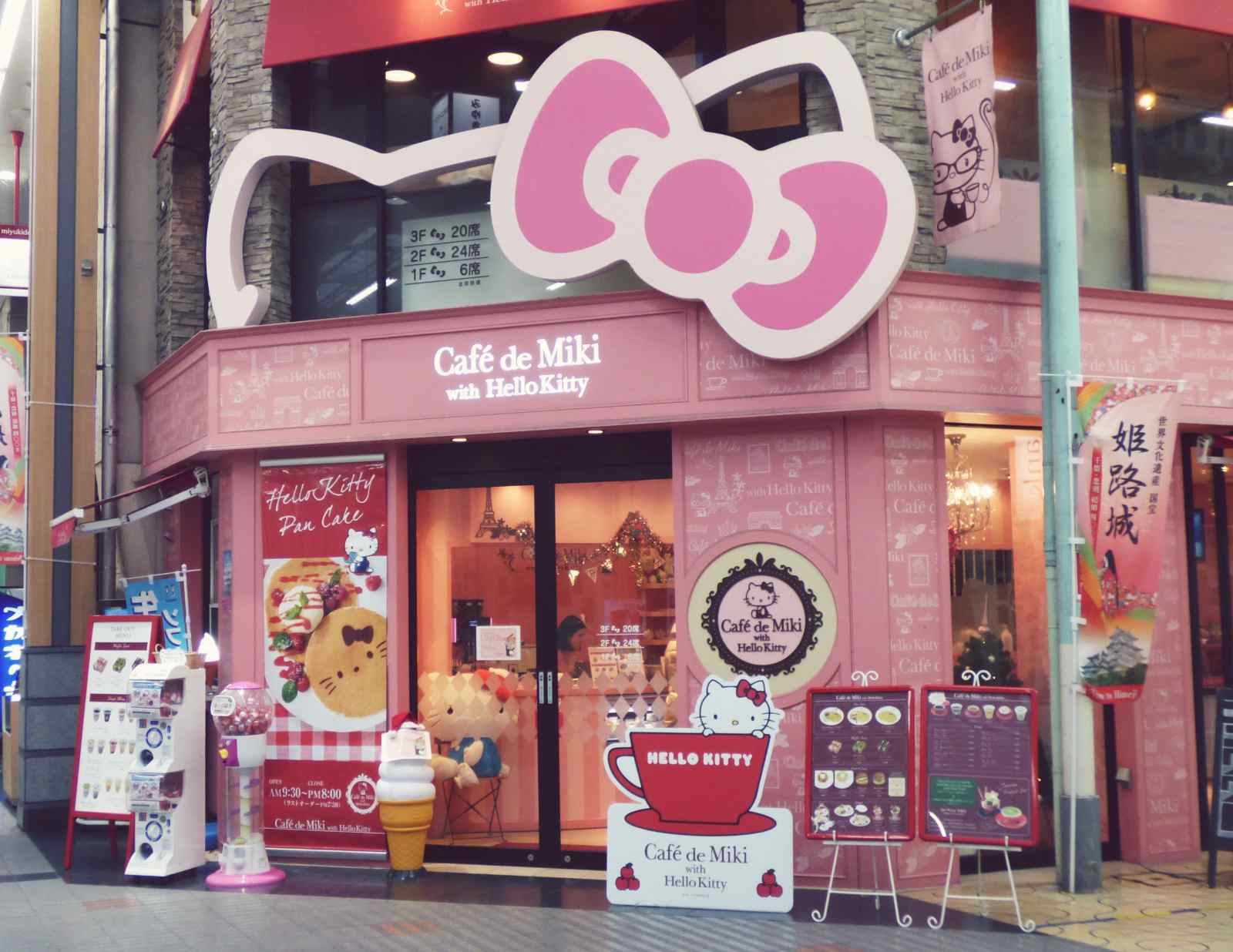 Hello Kitty Cafe in Himeji, Japan