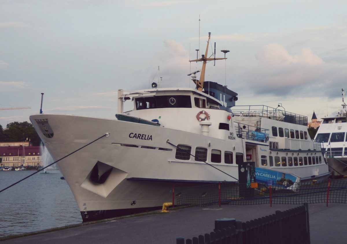 M/S Carelia Lappeenrannan satamassa lähdössä Viipuriin Saimaan kanavaa pitkin