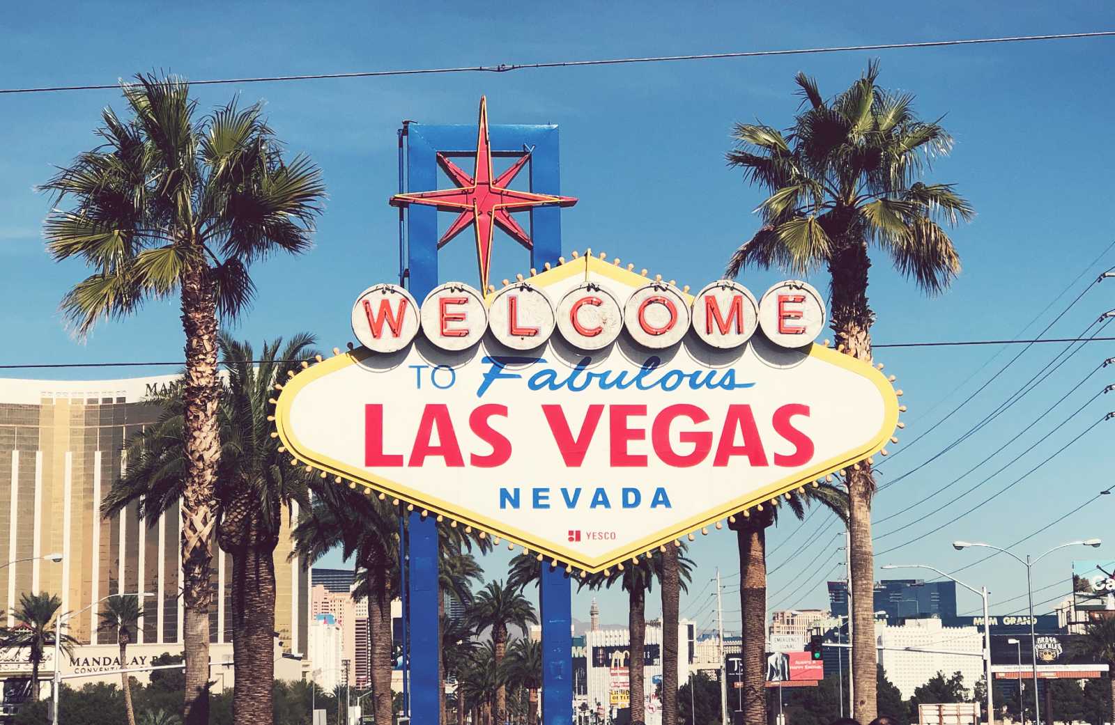 Fabulous Las Vegas sign in Las Vegas Strip.