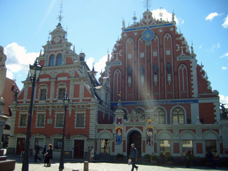 House of Black Heads in Old Town Riga in Latvia