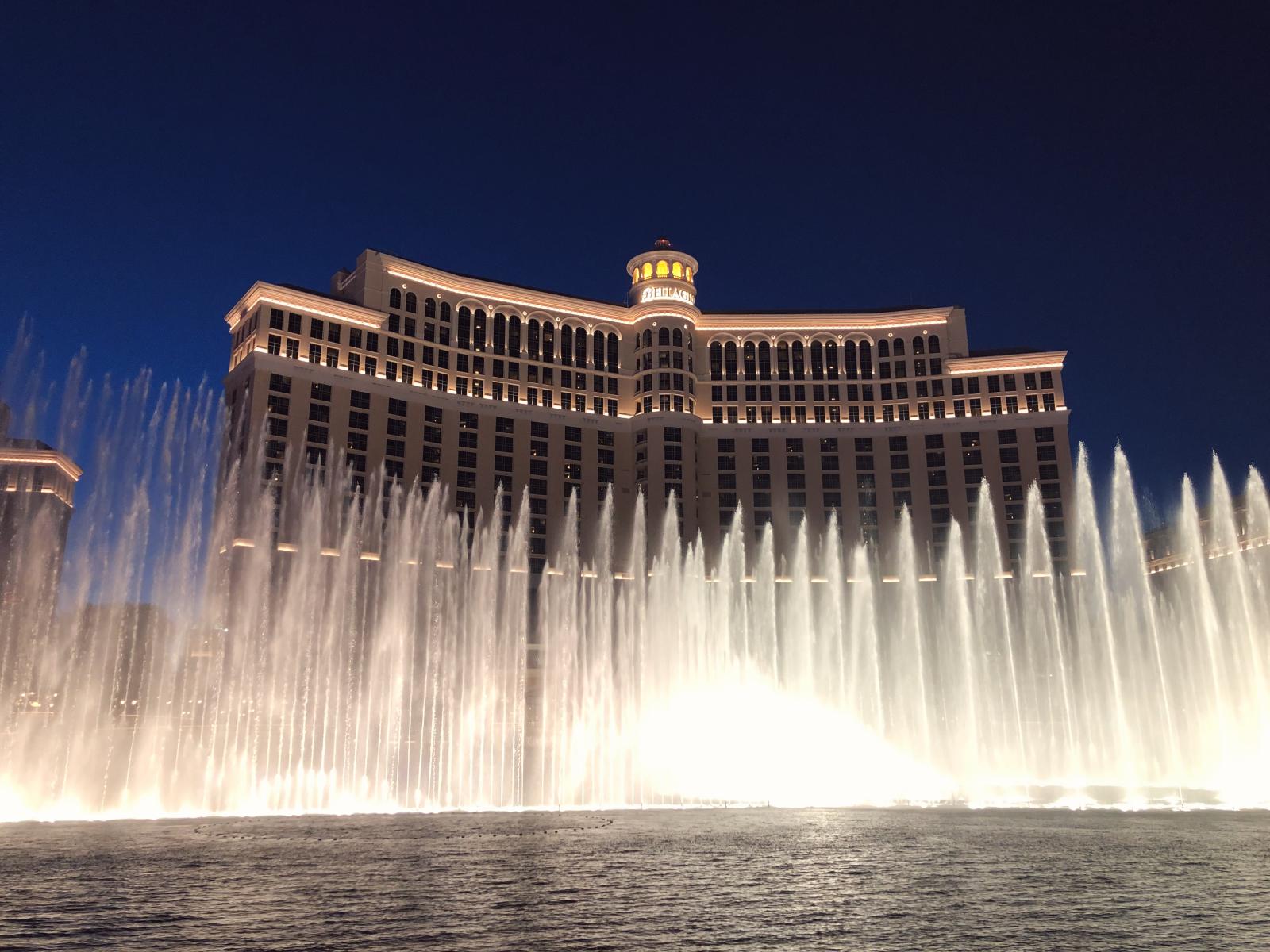 Waterfountain at Bellagio in Las Vegas.