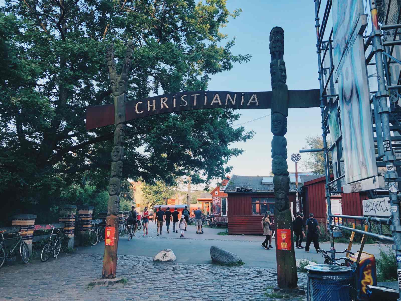Christianian portti Kööpenhaminassa.