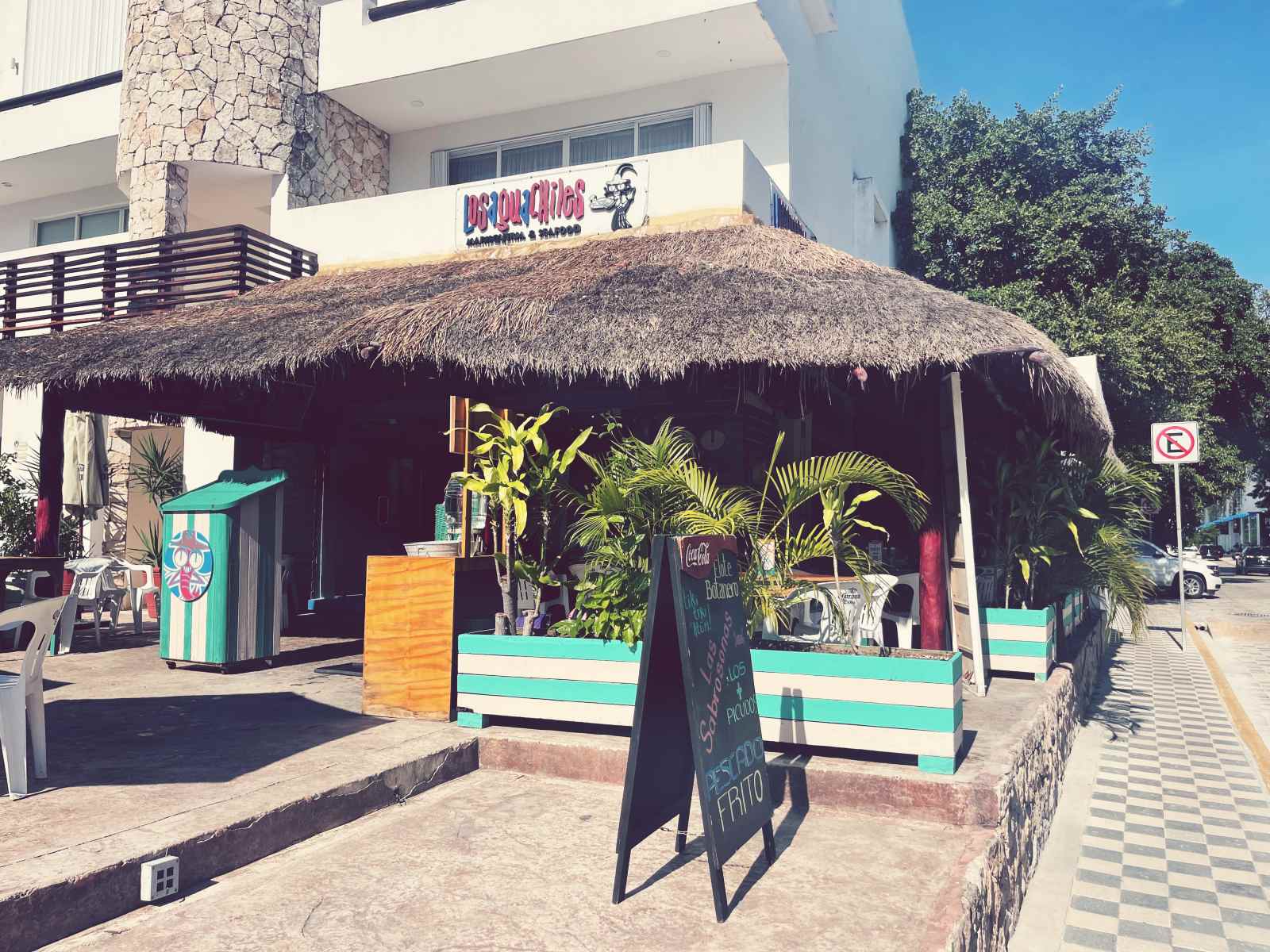 Los Aquachiles ravintola Playa del Carmenissa