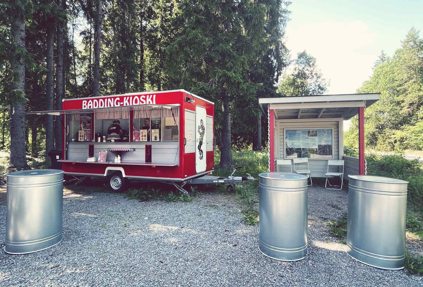 Badding-kioski Somerolla.