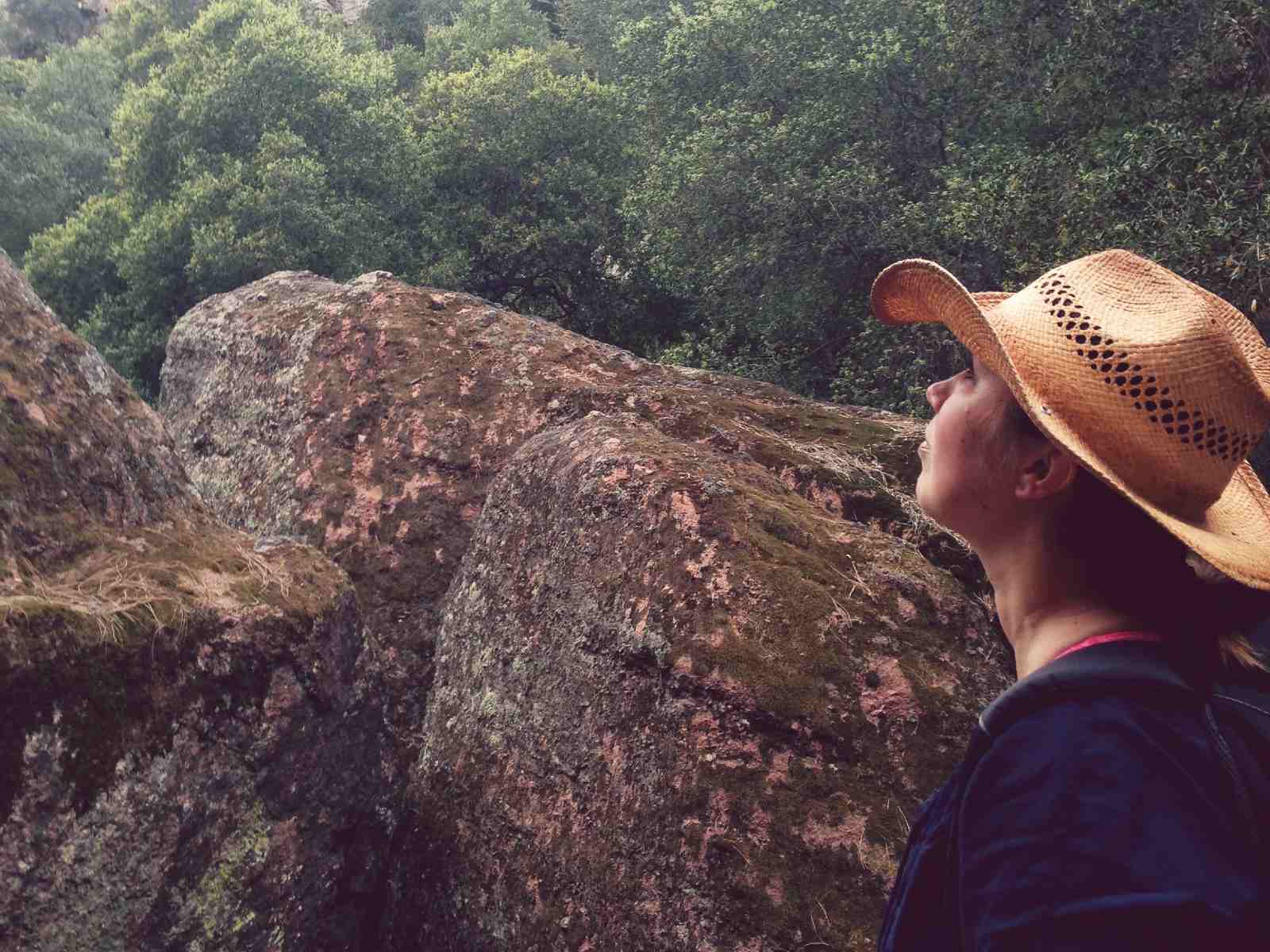 Blogger Paula at Pinnacles National Park, California