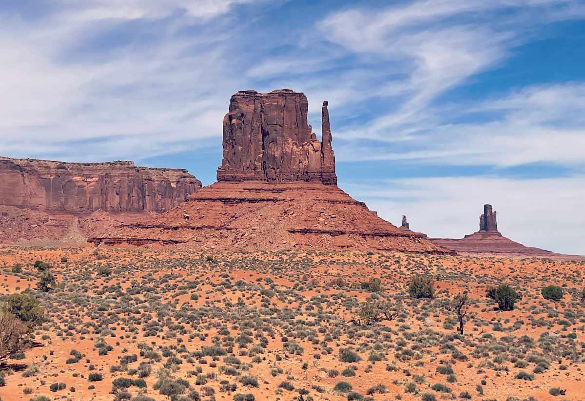 Mitten Butte eli lapanen Arizonan Monument Valleyssä
