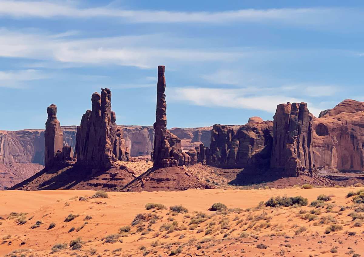 Kivipaasia Monument Valleyssä Arizonassa