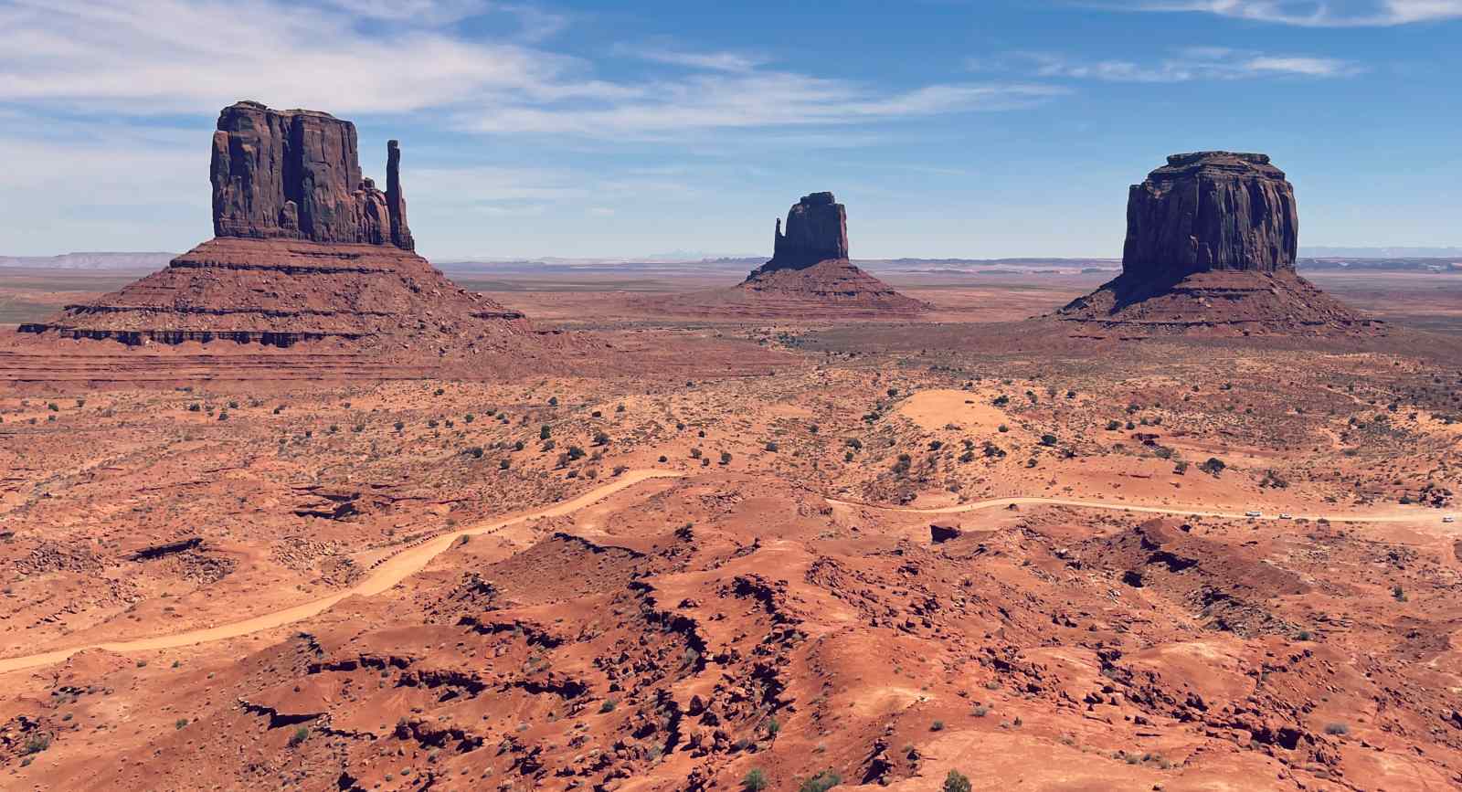 Monument Valley rock formations in Arizona