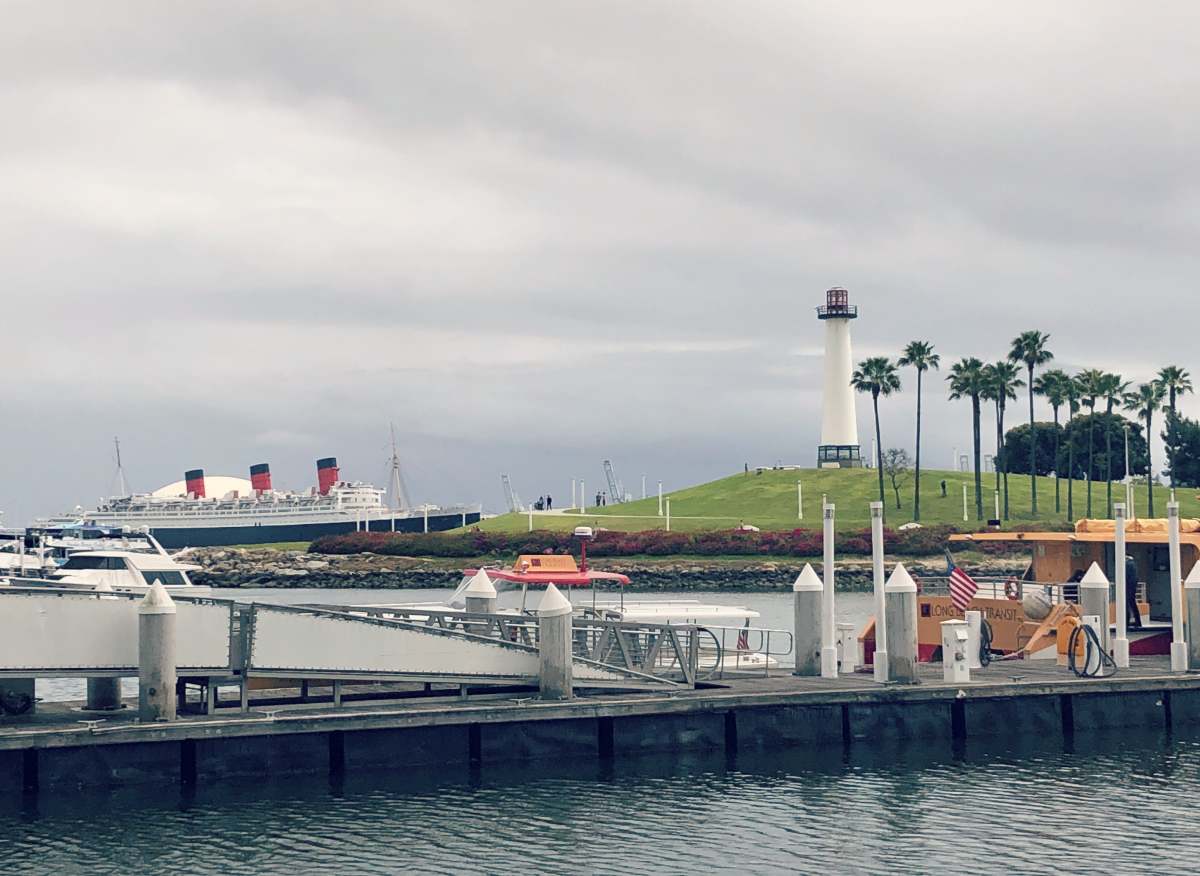 The Queen Mary at Long Beach in California.