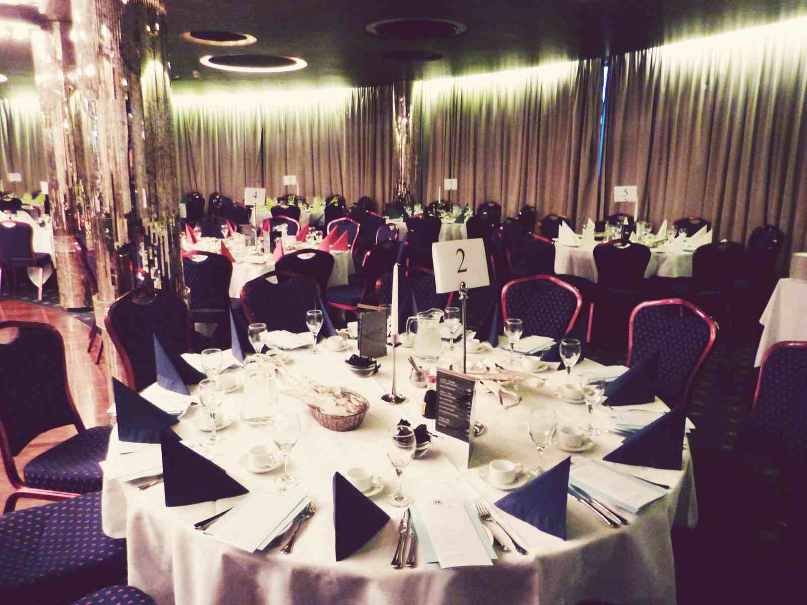A table at the banquet hall