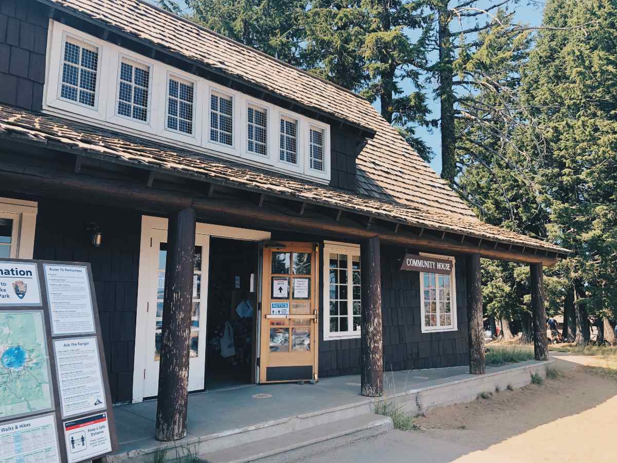 Community House at Crater Lake National Park in Oregon